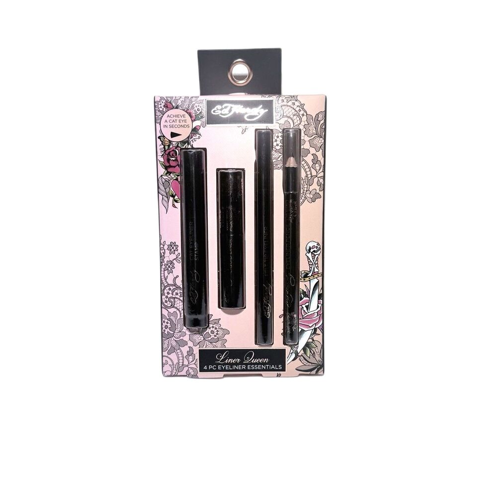 Ed Hardy Liner Queen 4 Pc Eyeliner Essentials Kit New In Box